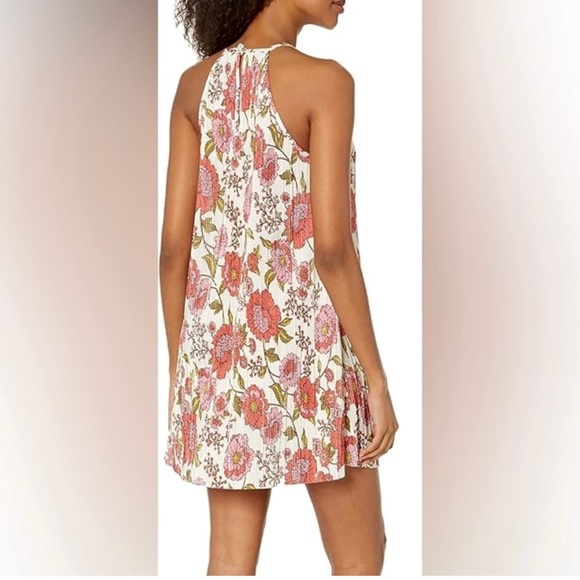 NWT Steve Madden Ada Swing Floral Shift Mini Dress in Vintage Floral Sz L Fall - Picture 2 of 12